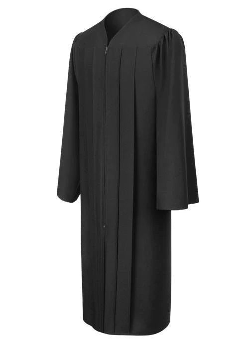 Matte Black Baptism Robe - Baptism Robes