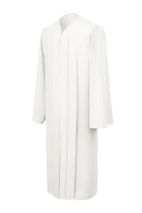 Matte White Baptism Robe - Churchings