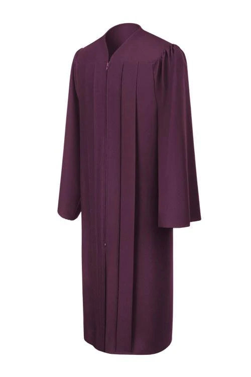 Matte Maroon Baptism Robe - Churchings