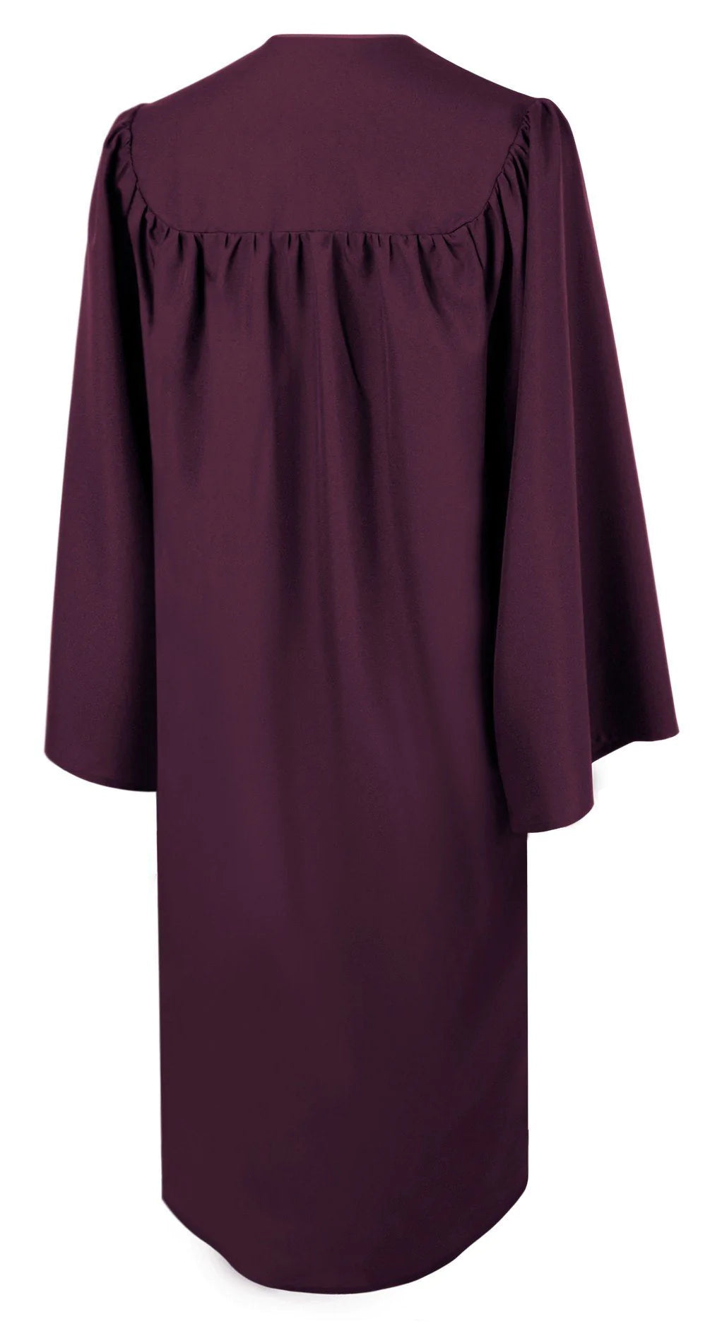 Maroon Baptism Robe — Adult Water-Resistant Church Baptismal Gown ...