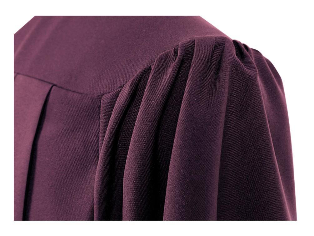 Matte Maroon Baptism Robe - Baptism Robes