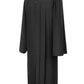 Matte Black Baptism Robe - Baptism Robes