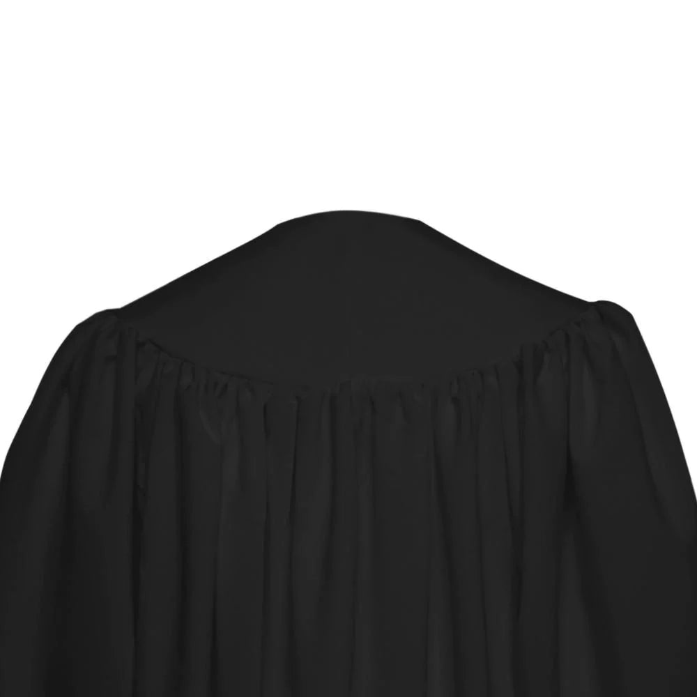 Premium Black Baptismal Robe - Churchings