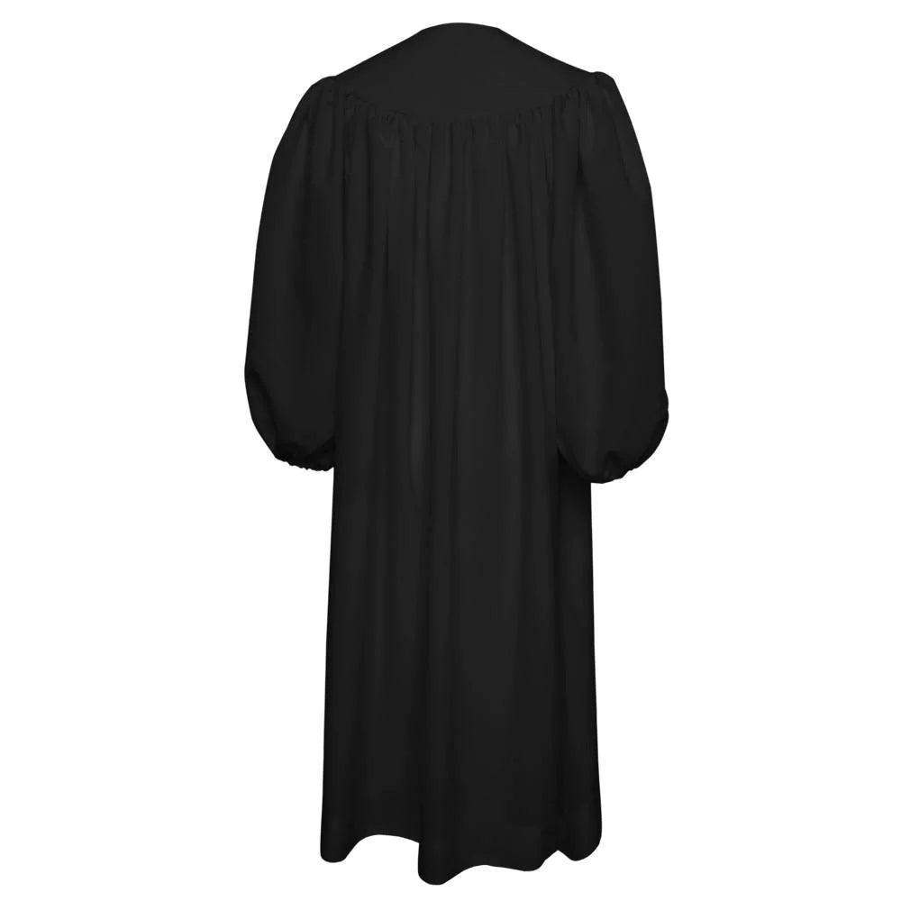 Black Robe Back Premium Black Baptismal Pastor Robe - Baptism Clergy Gown – Baptism Robes