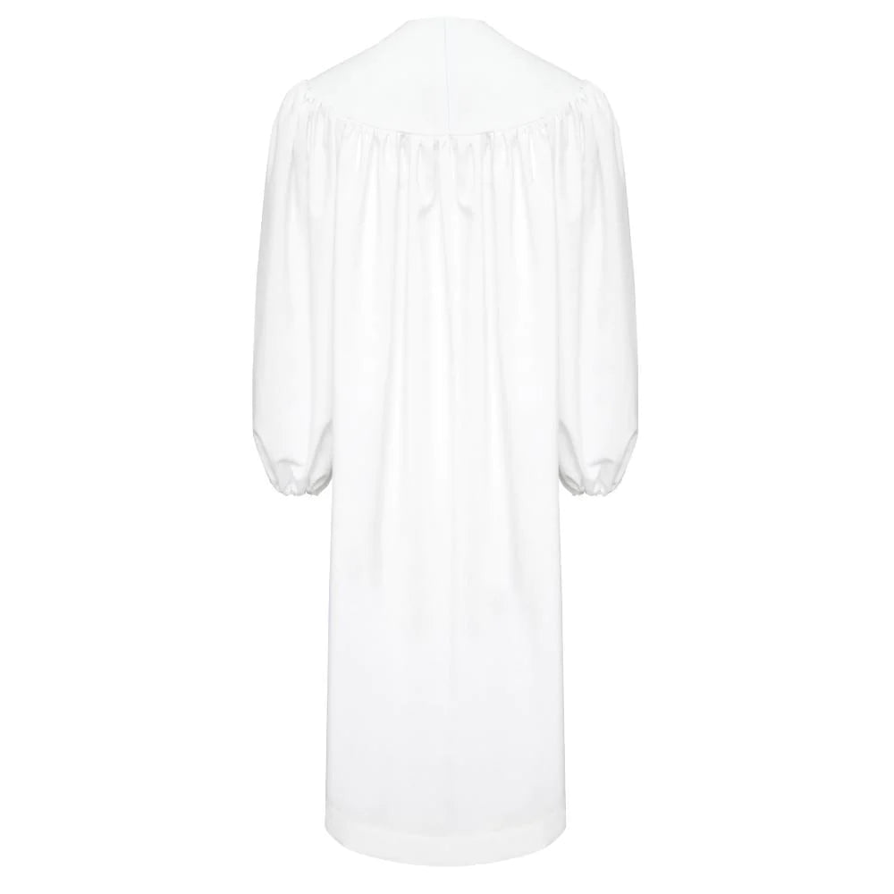 Premium White Baptismal Robe - Churchings